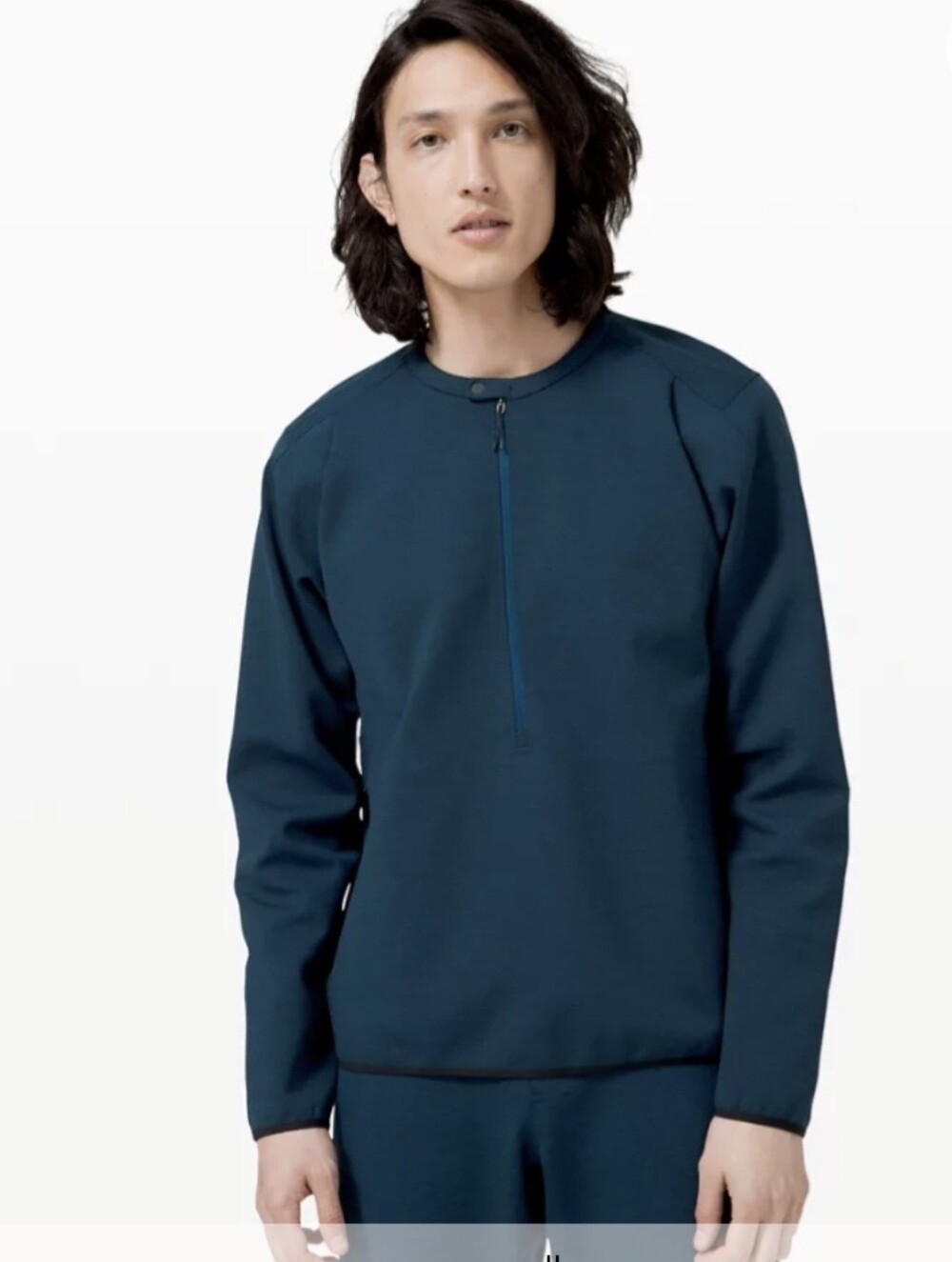 Lululemon Lab Refract 1/2 Zip Jacket Mens XL Blue Pullover Performance